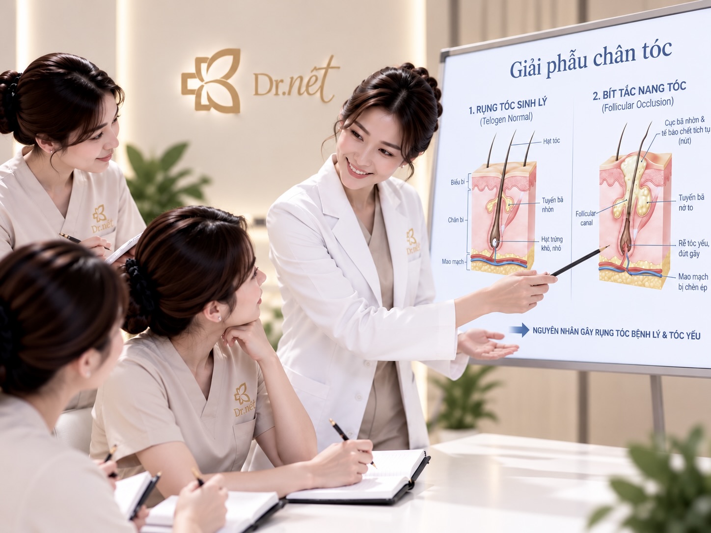 Truyền nghề trị rụng tóc
